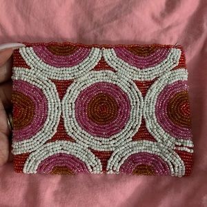 Hand beaded coin purse